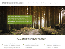Tablet Screenshot of jahrbuch-oekologie.de